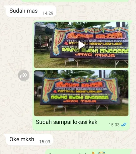 Pengiriman Papan Bunga Lelea
