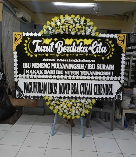 Papan Bunga Duka Lelea